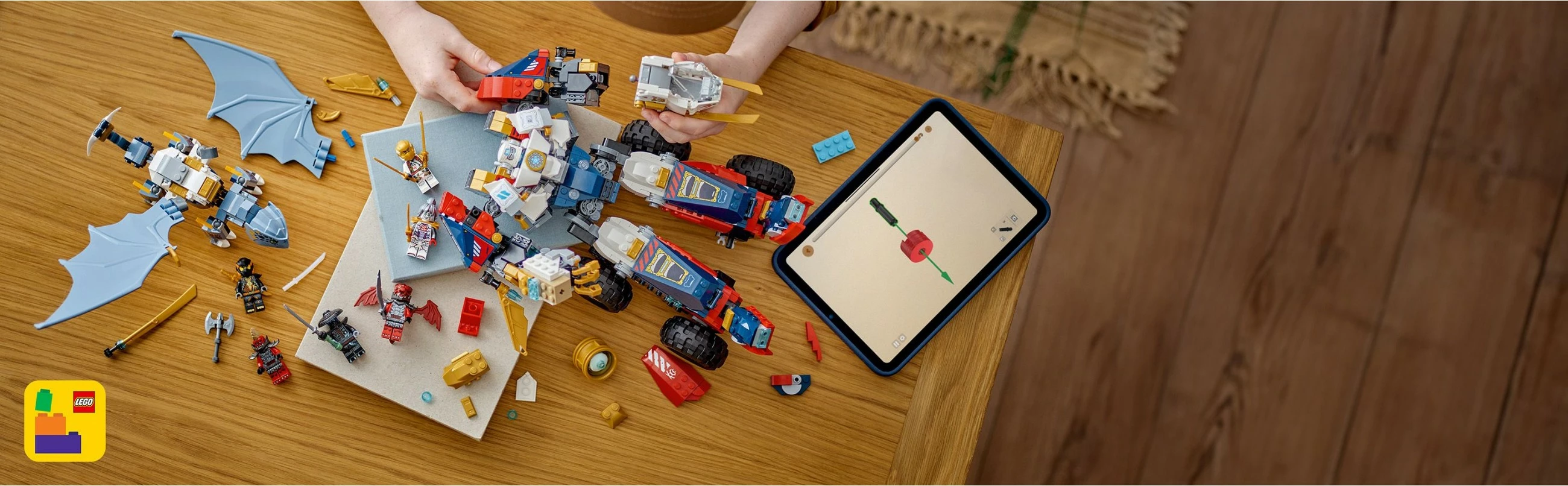 Set za gradnjo Zanejev Ultra Combiner Mech LEGO NINJAGO 71834, 1187 kosov, večbarven