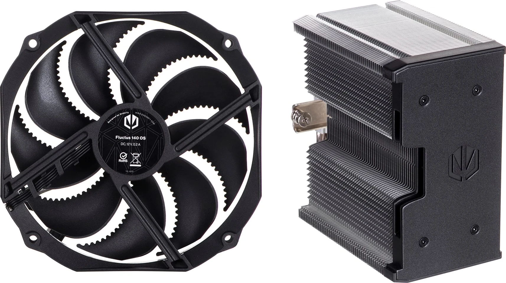 Zračno hlajenje procesorja Fortis 5 ENDORFY, 14 cm, črno/siv