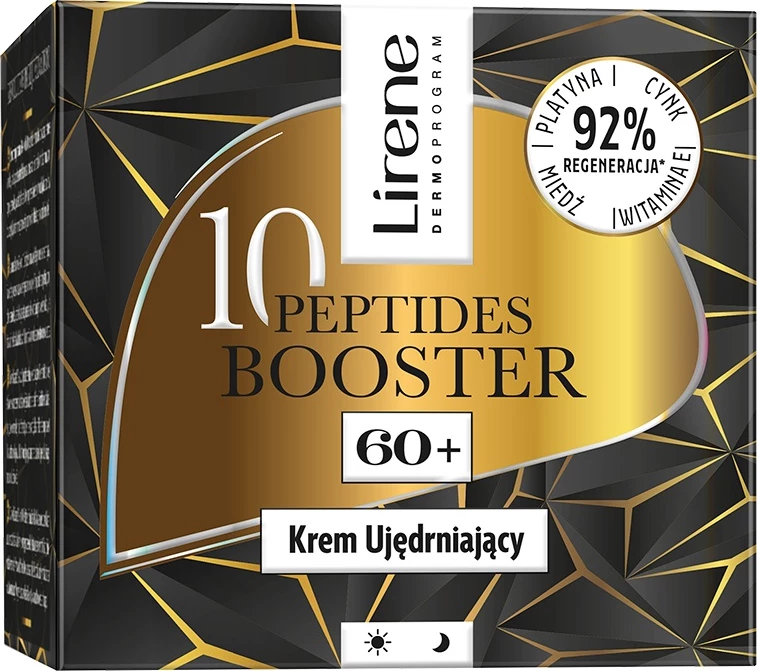 Učvrščevalna krema za obraz z 10 peptidi, 60+, Lirene, 50 ml