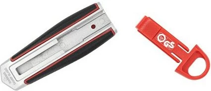 Rezalnik z dolgim rezilom WEDO Safety, 60x19 mm, inox, črno/rdeč