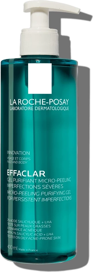 Eksfoliativni čistilni gel za obraz in telo La Roche-Posay Effaclar, 400 ml
