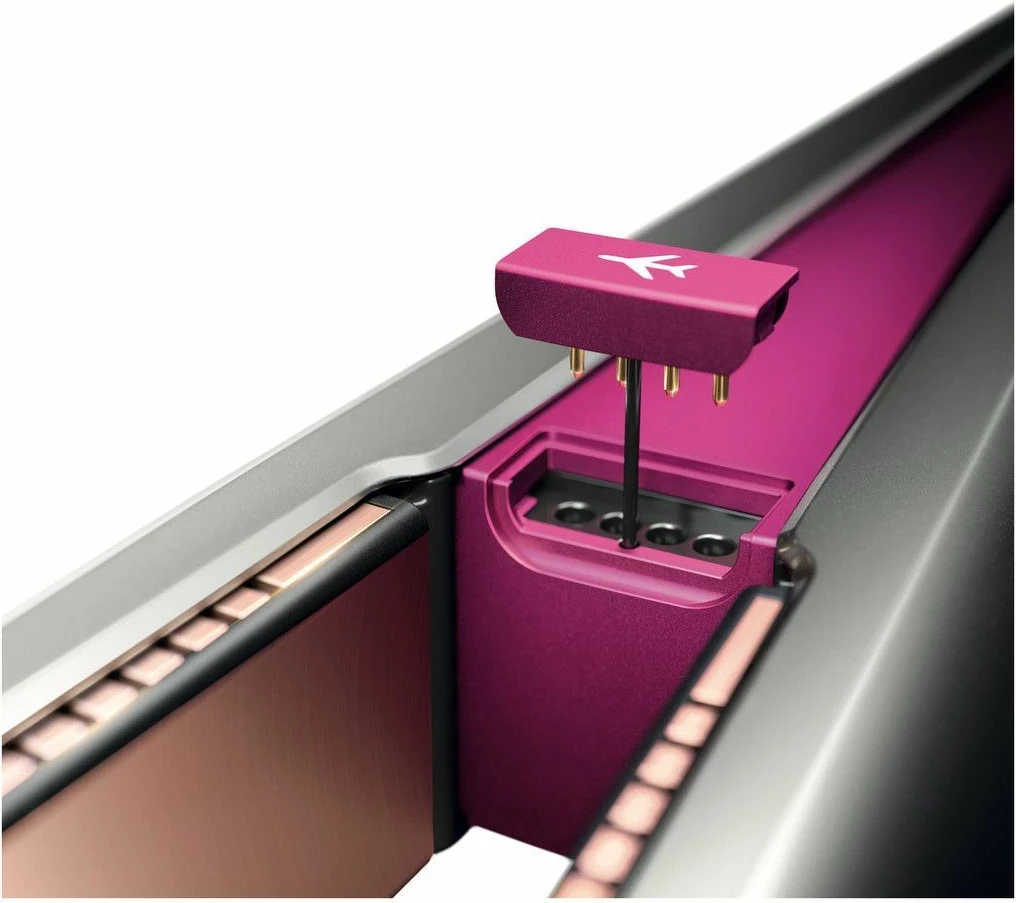 Brezžični ravnalnik las Dyson Corrale, črno-nikljeva/fuksija