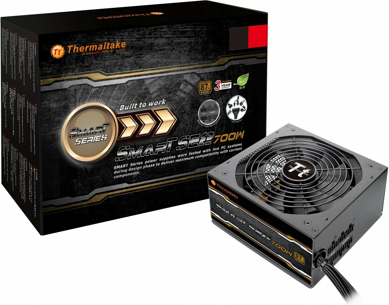 Napajalnik 700 W, modularen Thermaltake Smart SE2, črn