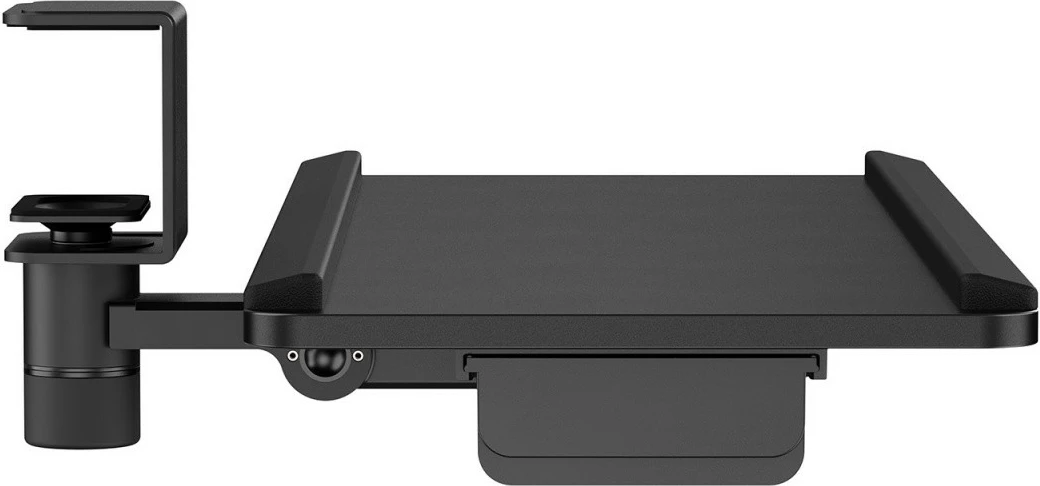 Nosilec za tipkovnico pod mizo Maclean MC-108B, črn