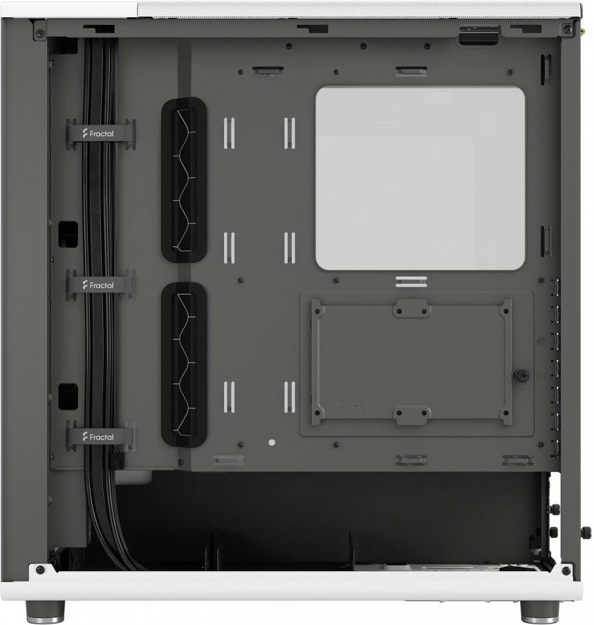 Računalniško ohišje Fractal Design North Chalk White TG Clear Tint, ATX, kaljeno steklo, belo