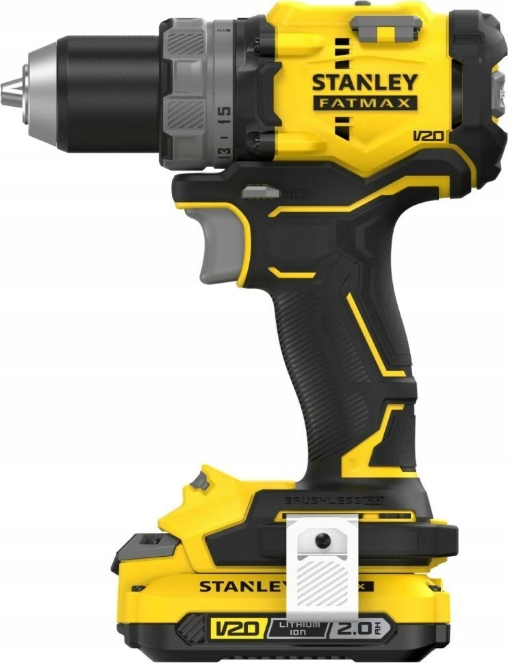 Brezžični vrtalnik/izvijač STANLEY SFMCD725D2K, 18 V, 2x2Ah, rumen