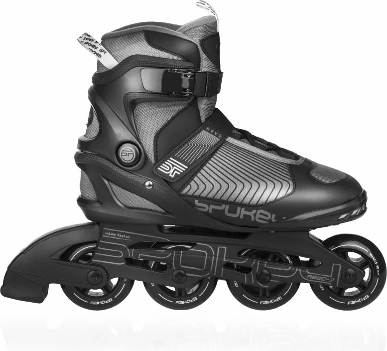 Rekreativni role za ženske in otroke Spokey Revo, črno-sive