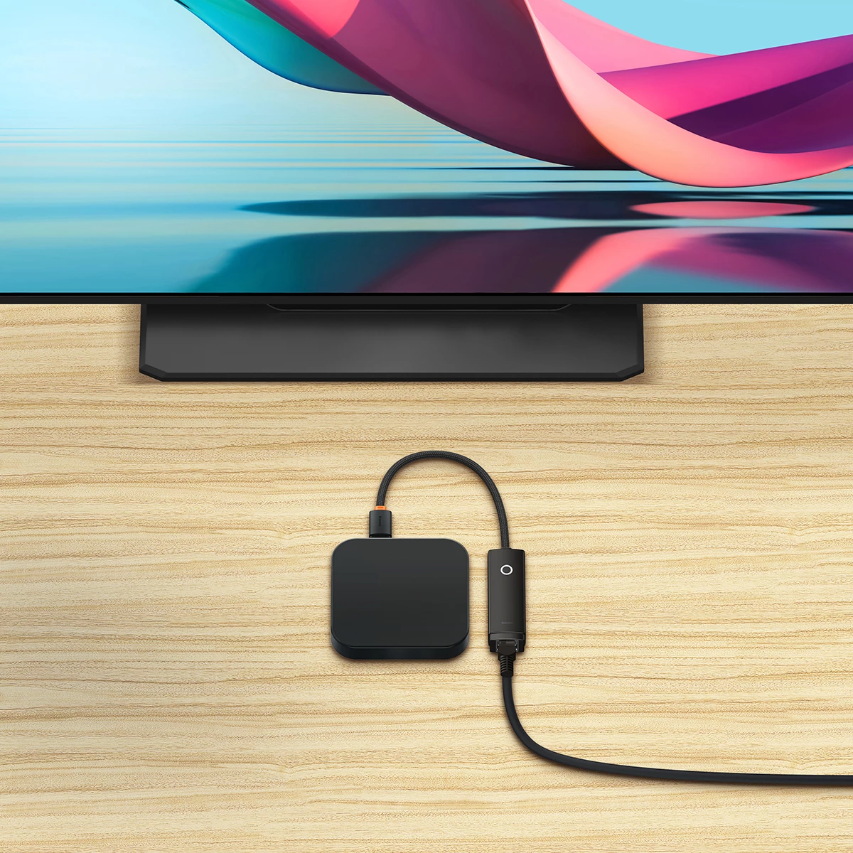 Omrežni adapter USB Type-A na RJ45 LAN, 100Mbps, črn, Baseus Lite Series