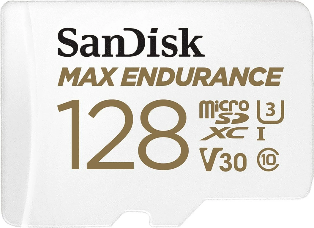 MicroSDXC kartica z visoko vzdržljivostjo SanDisk Max Endurance, 128 GB, bela MicroSDXC kartica z visoko vzdržljivostjo SanDisk Max Endurance, 128 GB, bela