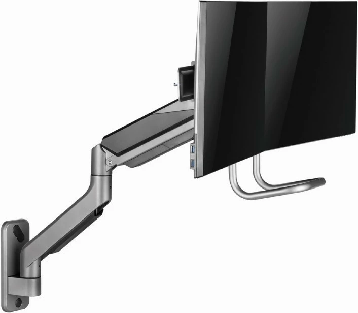 Stenski nosilec za dva monitorja Gembird MA-WA2-02, 17–32 inč, črn