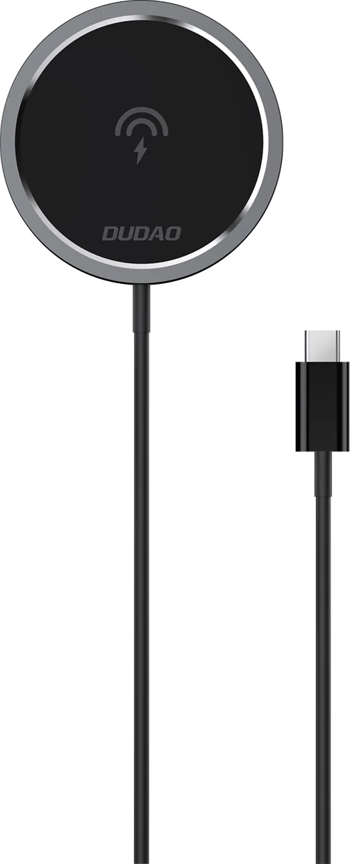 Brezžični polnilec MagSafe, 15W, USB-C PD, Dudao A12XS, črn