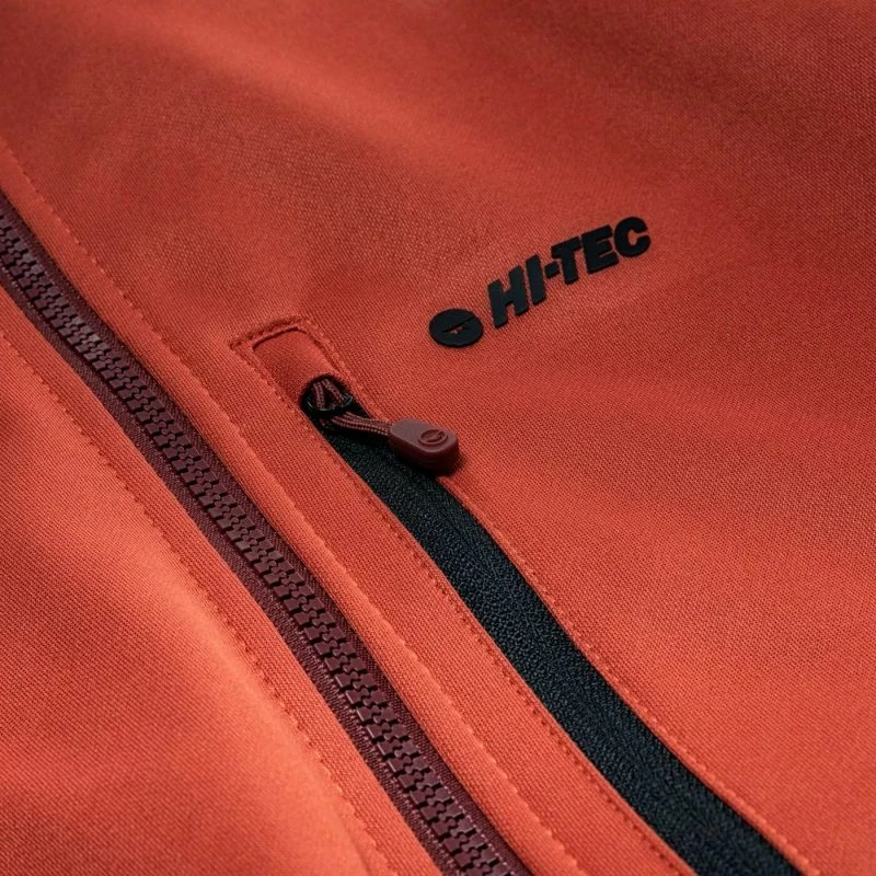 Duks s kapuco, Hi-Tec, črno-rdeč, moški