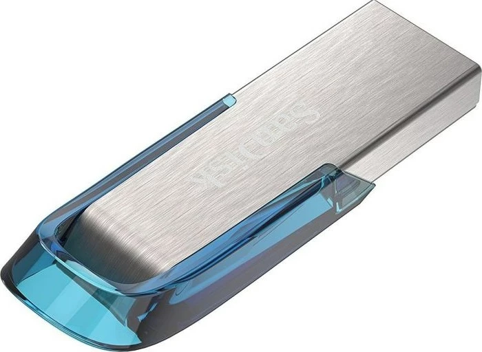 USB ključek 32 GB SanDisk Ultra Flair, USB Type-A, 3.2 Gen 1, modro-srebrn
