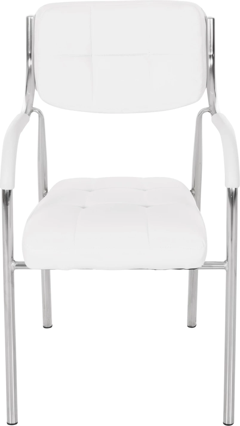 Konferenčni pisarniški stol FH1018.02 bel PU 54x52x87cm