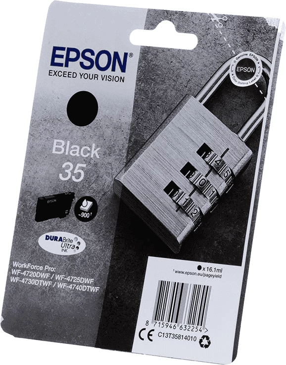 Kartuša s črnim črnilom Epson 35XL C13T35914010, 41,2 ml, do 2600 strani, XL