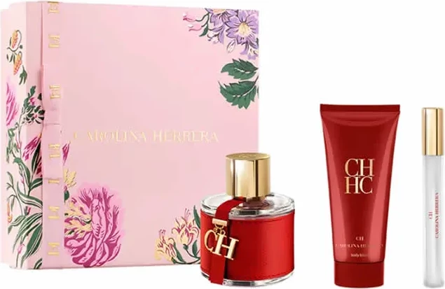 Eau de Toilette za ženske, Carolina Herrera CH, set 3-delni 100 ml