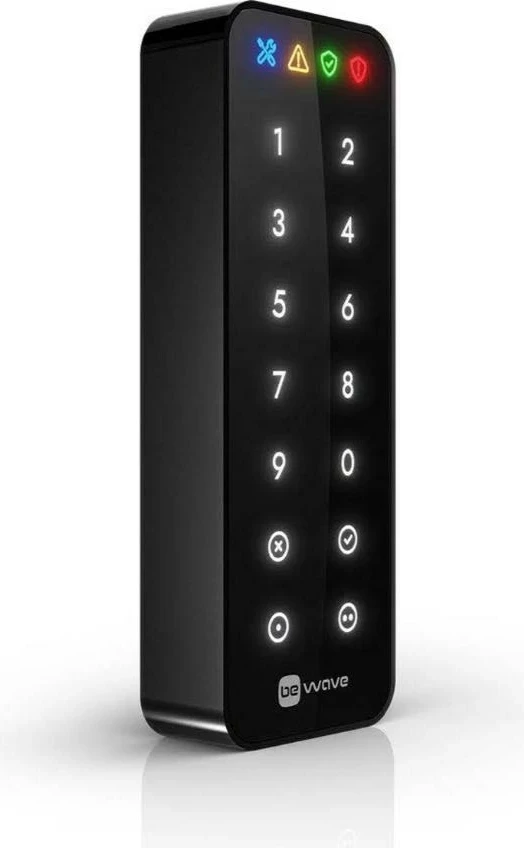 Brezžična pametna tipkovnica SATEL BE WAVE Smart Keypad W (AKP-200-W), bela