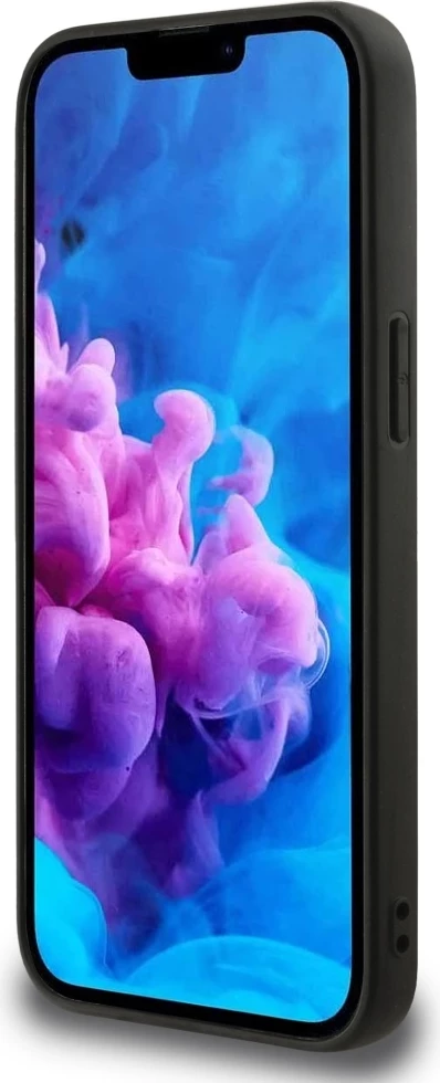 Ovitek za telefon z vzorcem cvetja MagSafe, Guess 4G, za iPhone 16e, črn