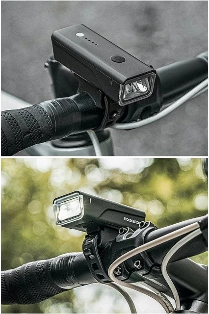 Kolesarska luč 260 lm Rockbros 24510003001, 1500 mAh, LED, črna