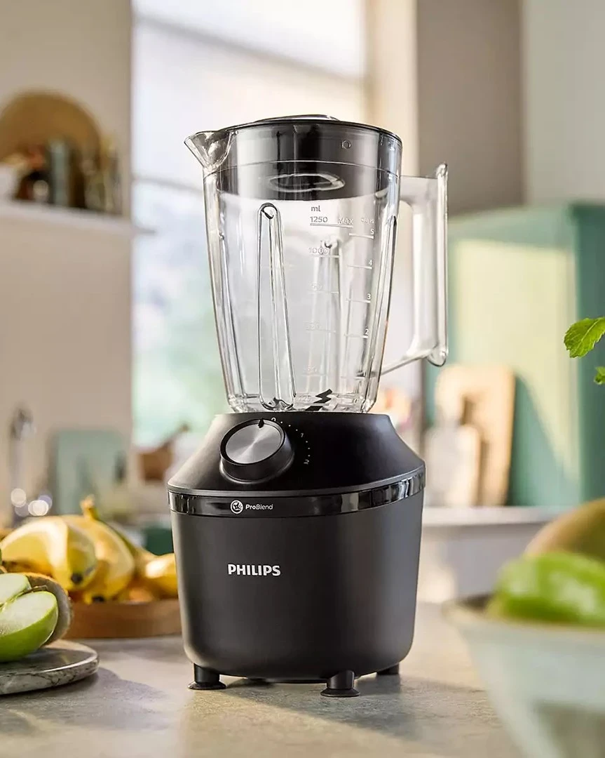 Mešalnik ProBlend Crush Tech Philips 3000 series HR2291/01, 600 W, 2 L, črn Mešalnik ProBlend Crush Tech Philips 3000 series HR2291/01, 600 W, 2 L, črn
