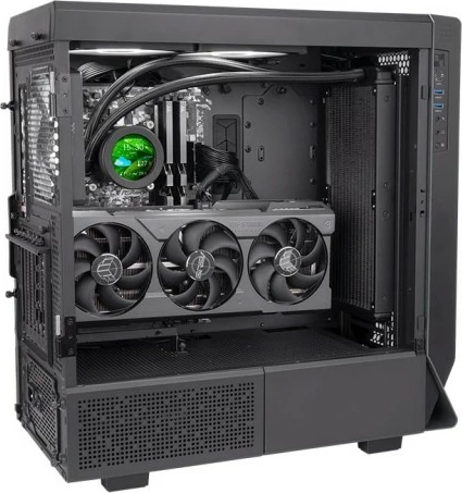Vodeno hlajenje za CPU Thermaltake Toughliquid Ultra 280, 2,1" LCD, 2x140 mm, črno