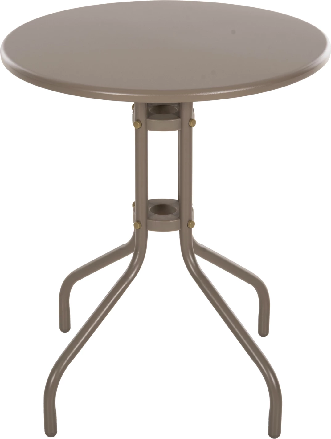 Zunanja okrogla miza LINO FH5973.04 kovinska v barvi šampanjca Φ60x70Hcm