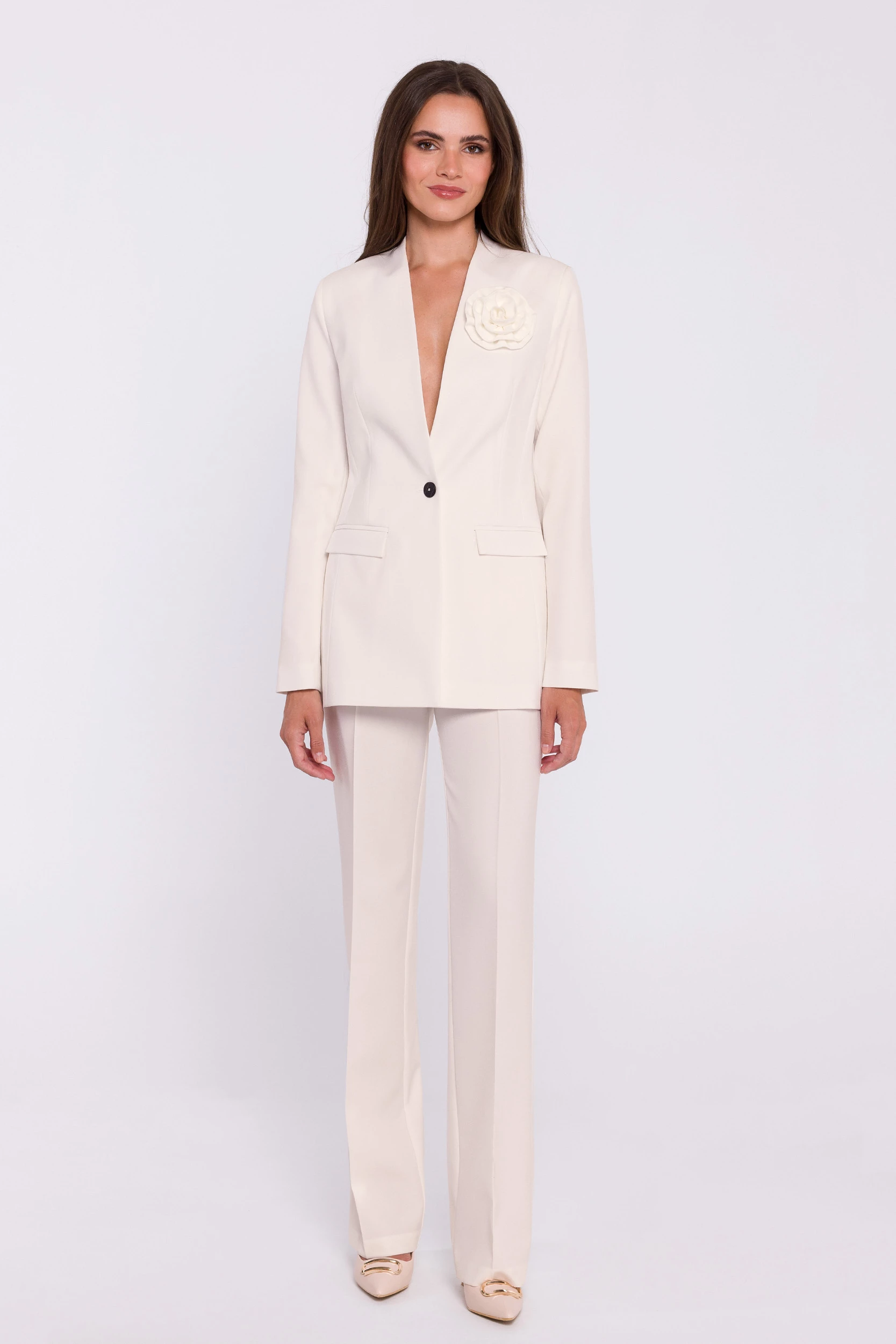 Hlače za ženske Stylove 200372, bež