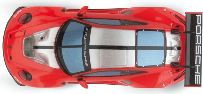 Model športnega avtomobila Carrera Porsche 911 GT3 R, rdeč