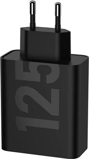 Hitri polnilec TurboPower 125W Duo, Motorola, univerzalen, 2x USB Type-C, črn