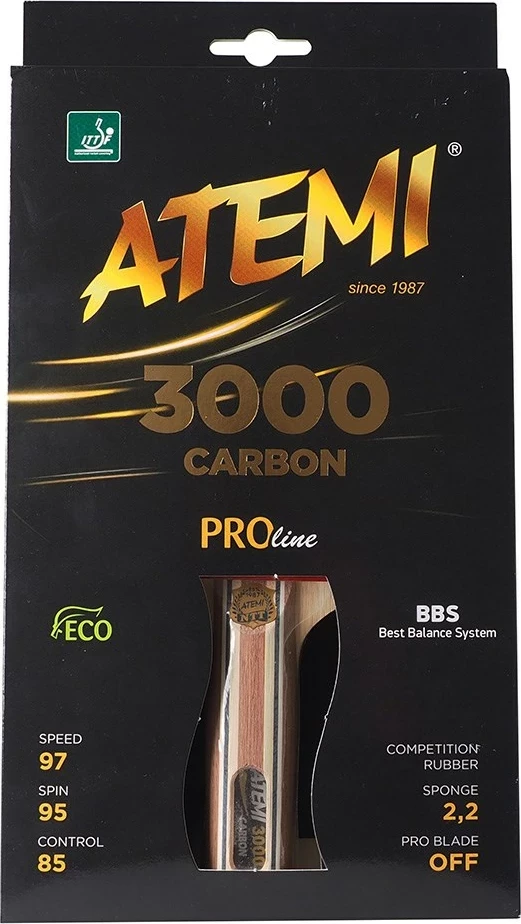 Raketa za namizni tenis z ogljikom, Atemi 3000 Pro
