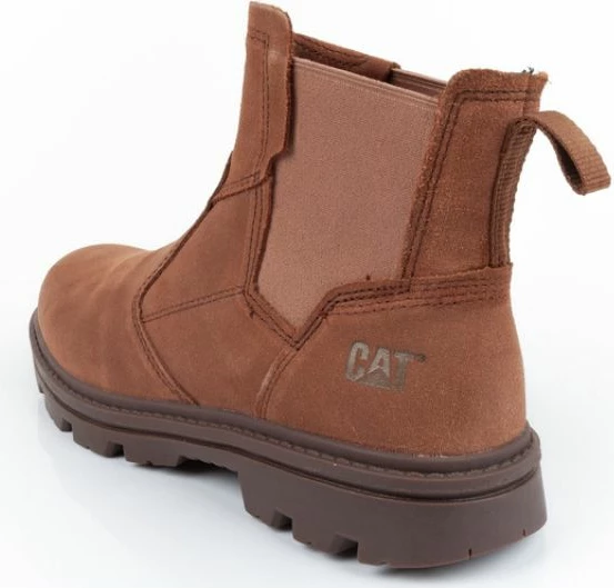 Vrhunske usnjene škornje Caterpillar Practitioner, rjave, moški