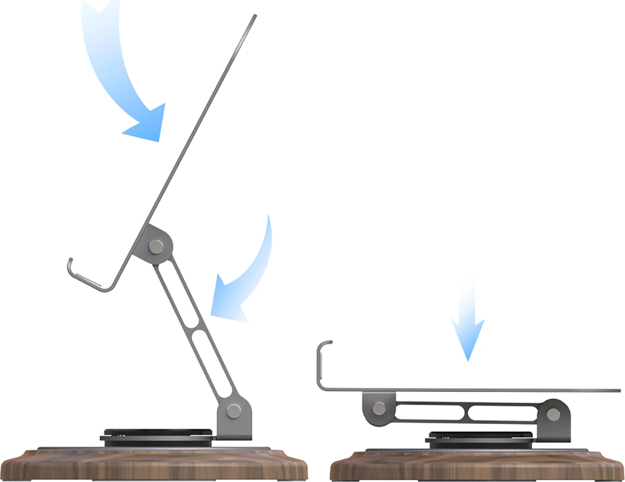 Držalo za telefon Dudao F17M, kovinsko, 360°, sivo