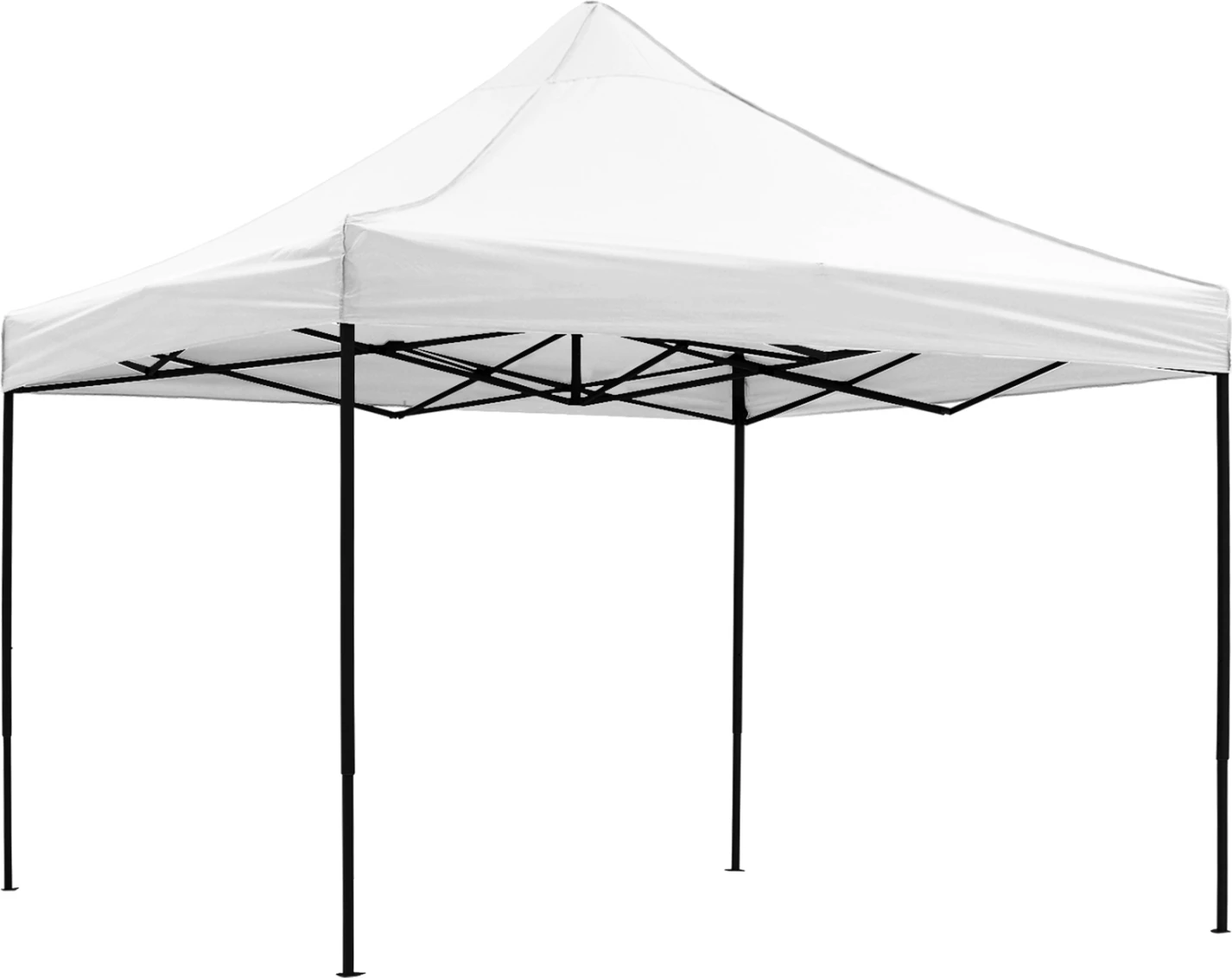 Zložljiv kovinski paviljon MATTHEW FH6310 s črnim okvirjem in belo senco 3x3x3.10Hm