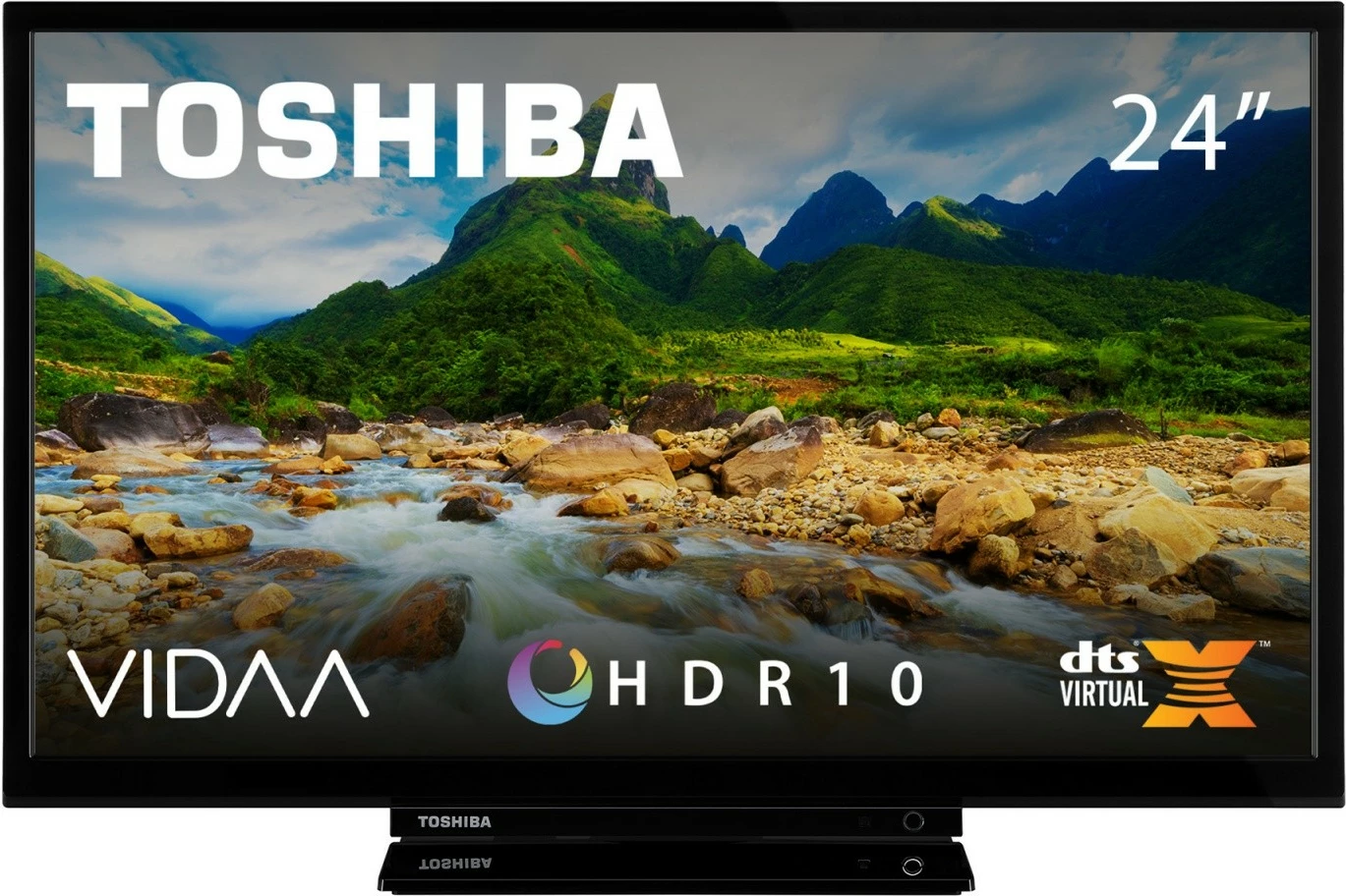LED televizor, 24-palčni, HD Ready, Smart TV, črn Toshiba 24WV3F63DG