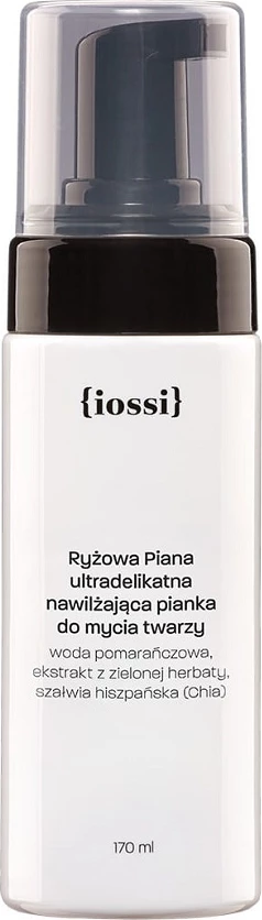 Nežna penasta čistilna pena za obraz Iossi Rice Foam Ultra Delicate Moisturizing 170 ml