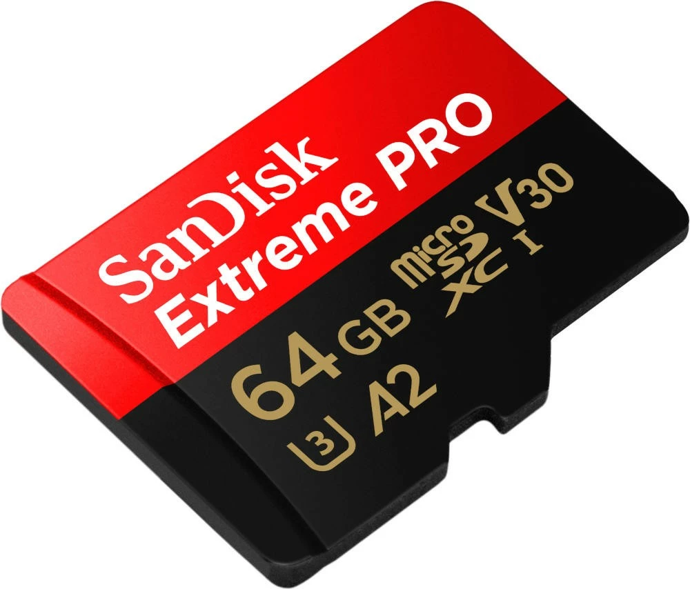 Pomnilniška kartica SanDisk Extreme PRO microSDXC 64GB, 200/90 MB/s, A2 V30 Pomnilniška kartica SanDisk Extreme PRO microSDXC 64GB, 200/90 MB/s, A2 V30