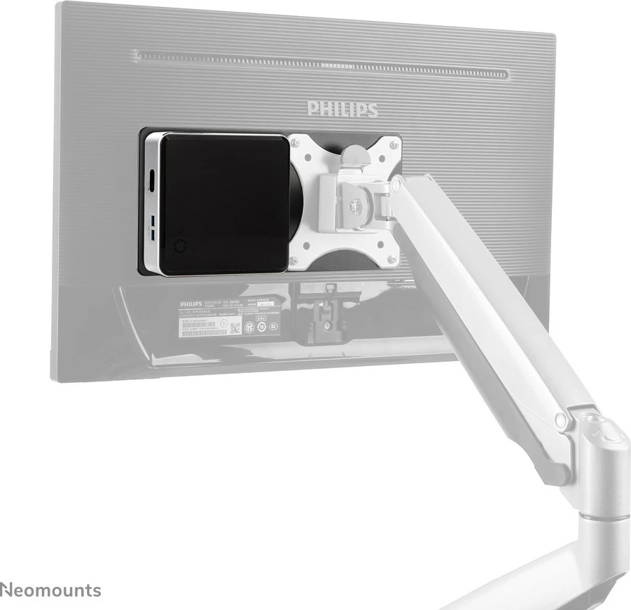 Nosilec za mini PC/Thin Client, Neomounts THINCLIENT-01, univerzalen, za monitor, do 3 kg, VESA 75x75/100x100, črn Nosilec za mini PC/Thin Client, Neomounts THINCLIENT-01, univerzalen, za monitor, do 3 kg, VESA 75x75/100x100, črn