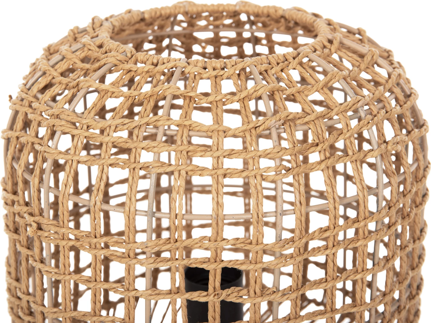 Samostoječa svetilka FH4359 kovinsko-papirnata vrv v rjavi barvi - 2 žarnici Φ25x78.5Hcm