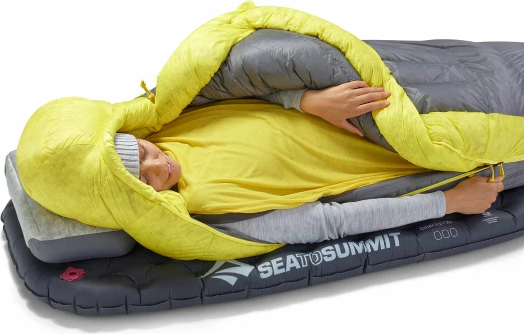 Spalna vreča Mummy Sea To Summit ASL041071-331703, siva in rumena