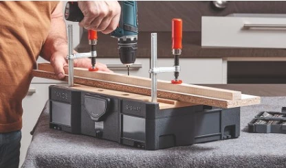 Set stiskal Bessey Schnellspanner-Systainer STC-S-MFT, plastična škatla, črna