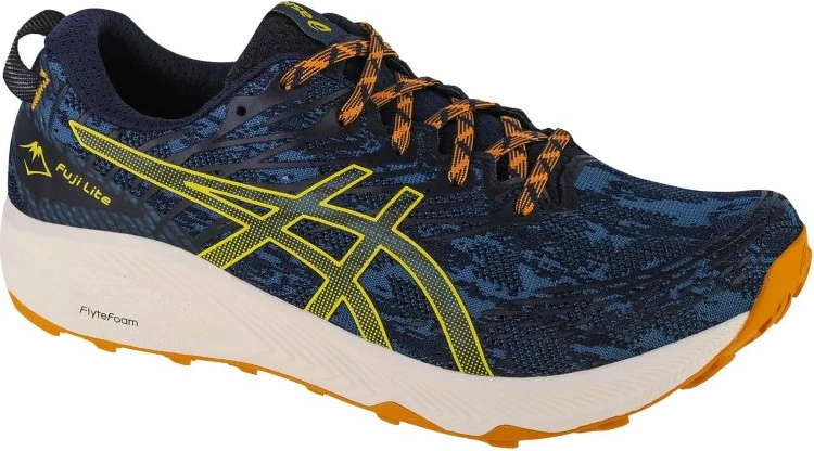 Tekmovalne tekaške čevlje Asics Fuji Lite 3, moški, temno modri