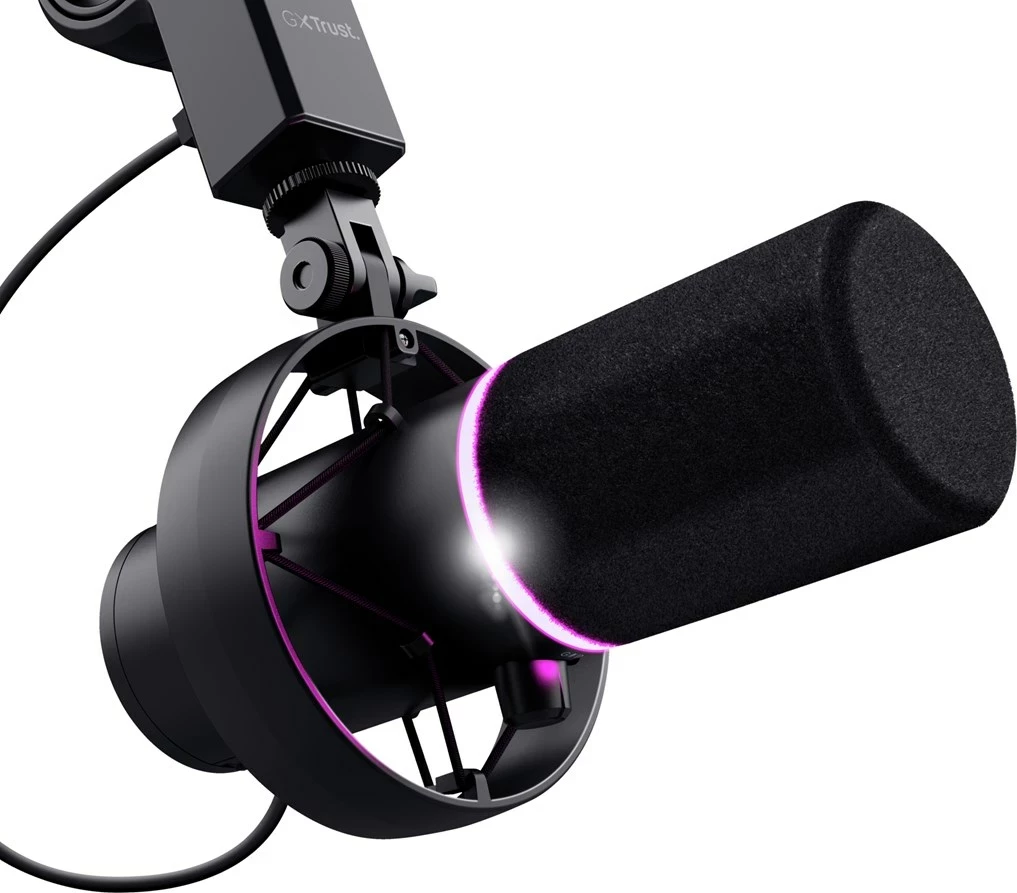 Kondenzatorski mikrofon GXT 255+ Onyx Trust za PC, črn