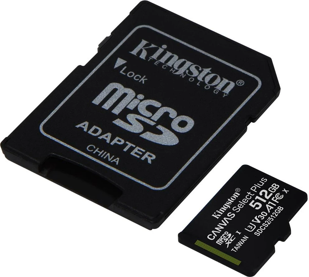 MicroSD kartica 512GB Classe 10 Kingston SDCS2/512GB s SD adapterjem