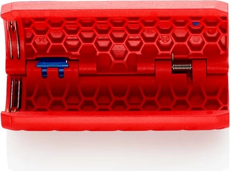 Prirezovalnik plastičnih cevi Knipex TwistCut, 100 mm, rdeče/moder