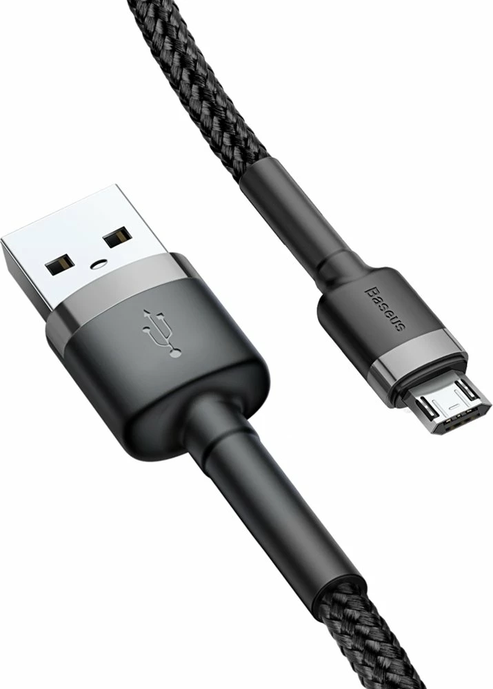 USB na micro USB kabel, Baseus Cafule CAMKLF-HG1, 3 m, sivo-črn