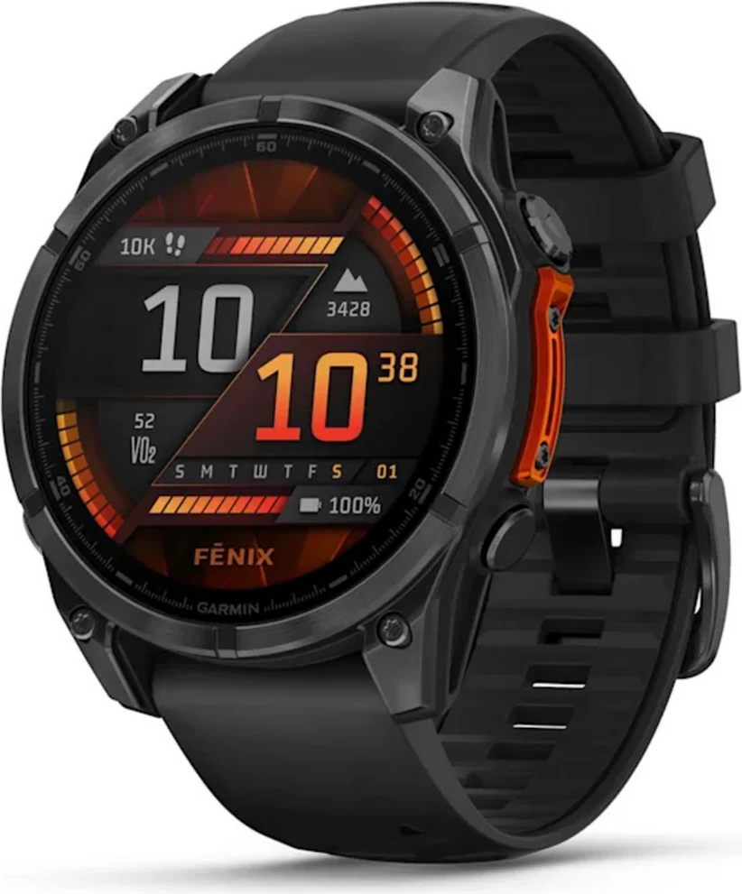 Pametna ura fēnix 8 Sapphire Garmin 010-02904-21, GPS multisport, safirni zaslon, standard, črna