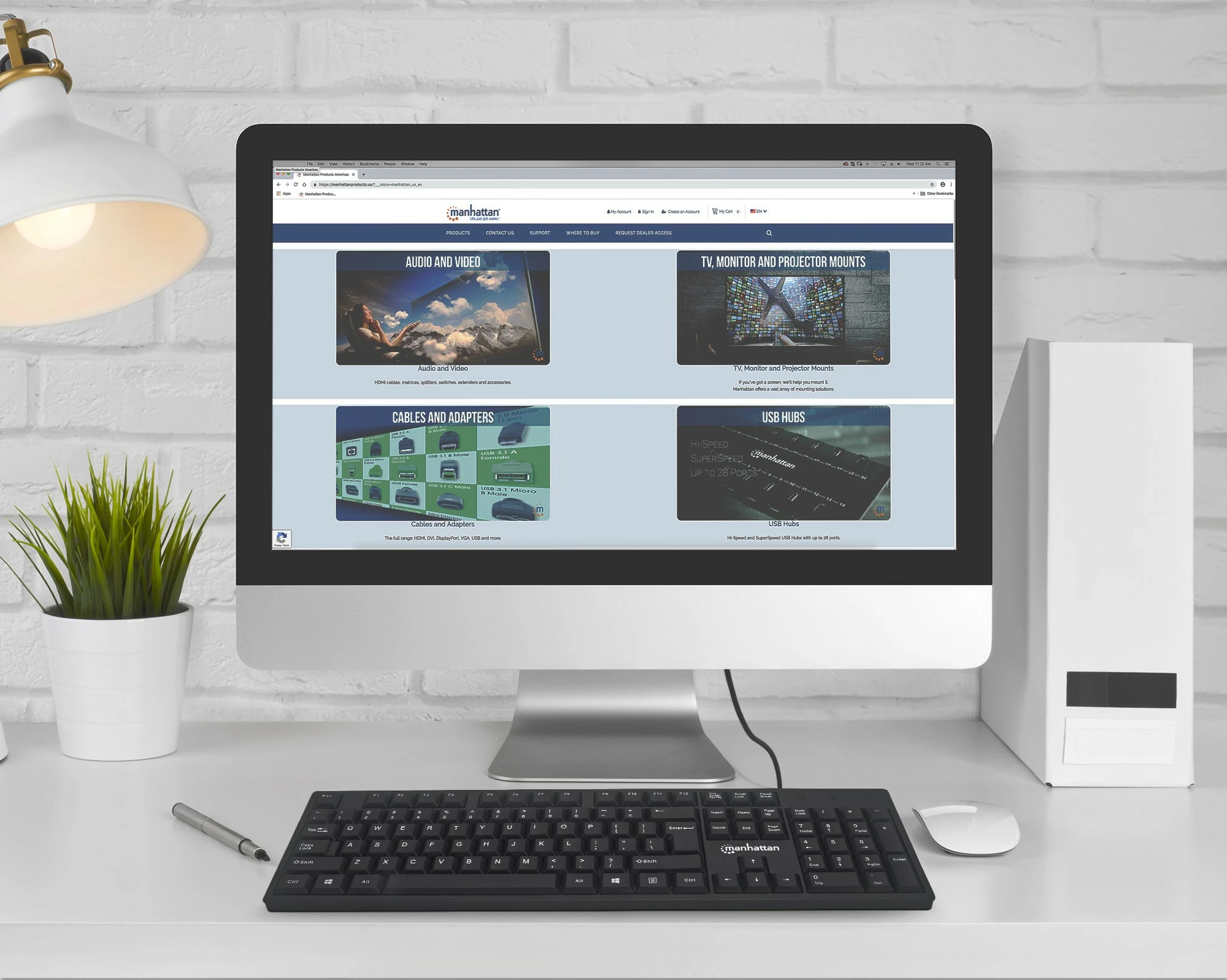 Tastatura MANHATTAN USB, črna