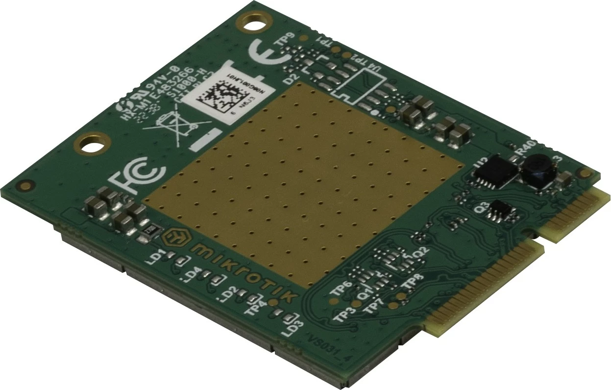 Modem mini PCIe, MikroTik R11eL-FG621-EA, ožičen, Mini PCI Express, zelen Modem mini PCIe, MikroTik R11eL-FG621-EA, ožičen, Mini PCI Express, zelen