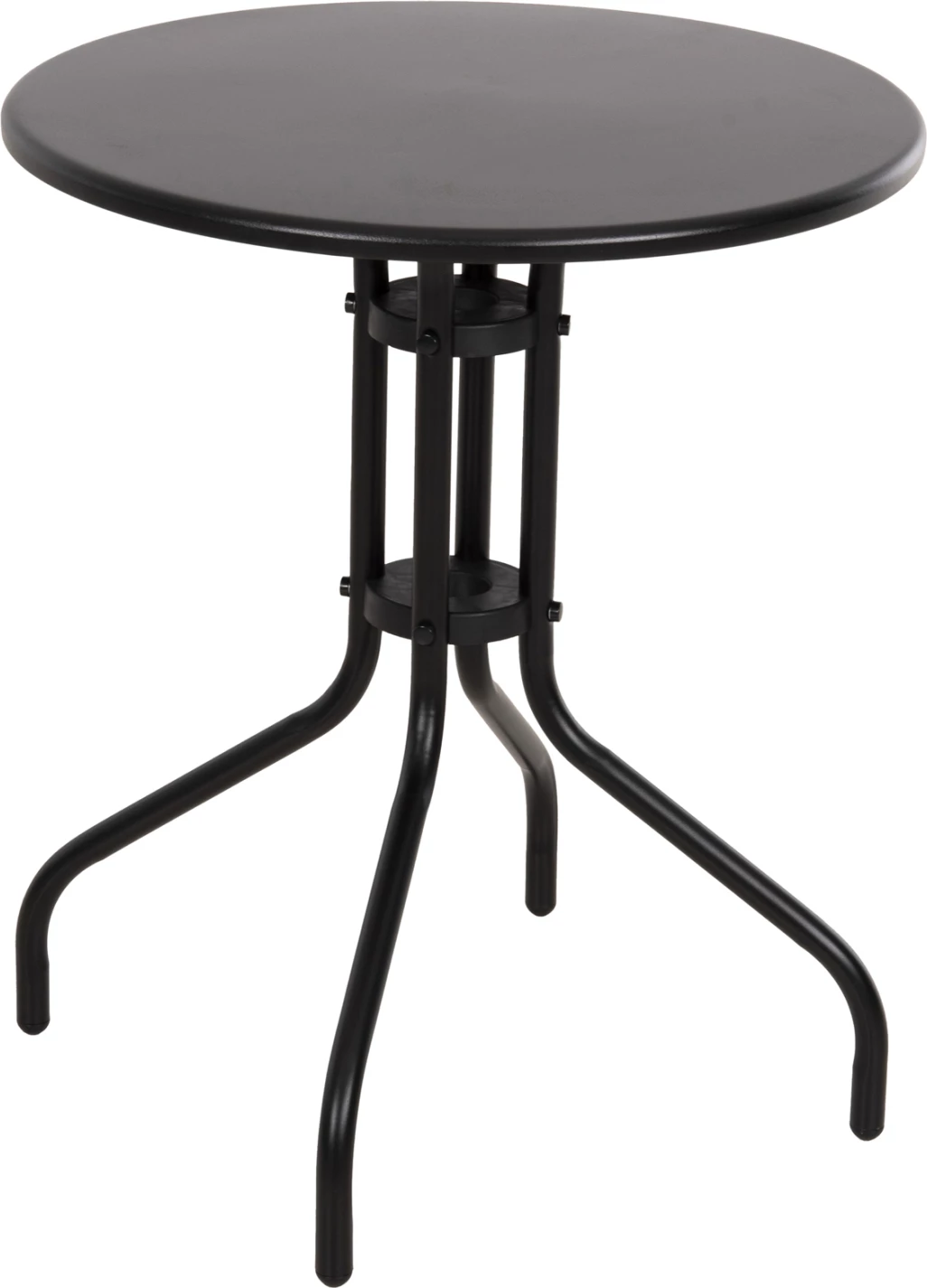 Zunanja okrogla miza črna FH5973.03 kovinska v črni barvi Φ60x70Hcm