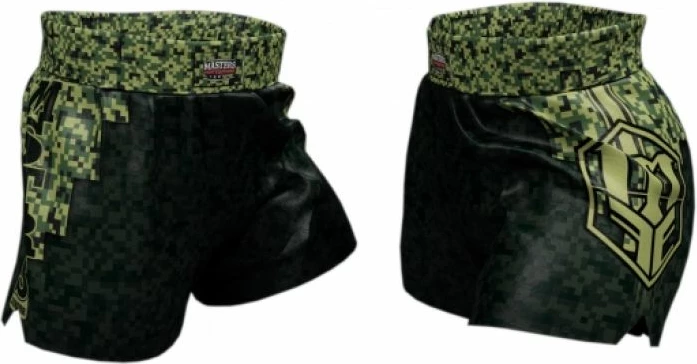 Kratke hlače za otroke Masters, črne in zelene